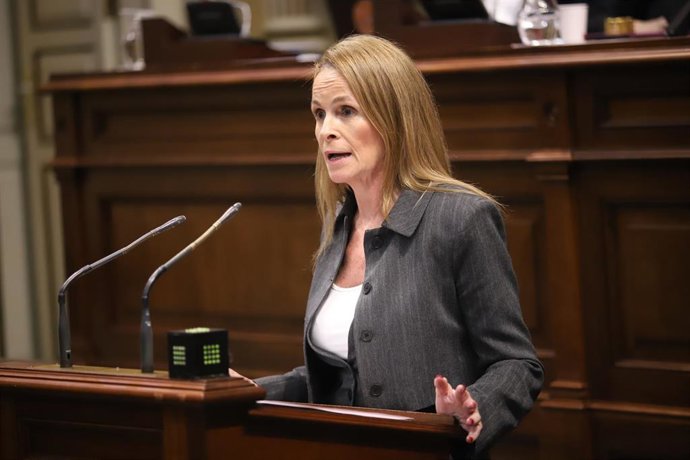 Archivo - La portavoz del Grupo Parlamentario Popular, Luz Reverón