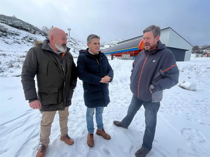 El diputado regional del PP de Asturias, Pedro de Rueda, este miércoles en Pajares.