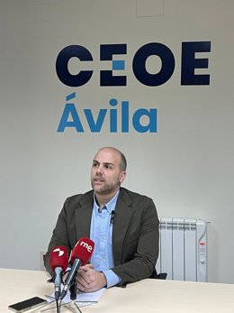 El presidente de CEOE Ávila, Diego Díez