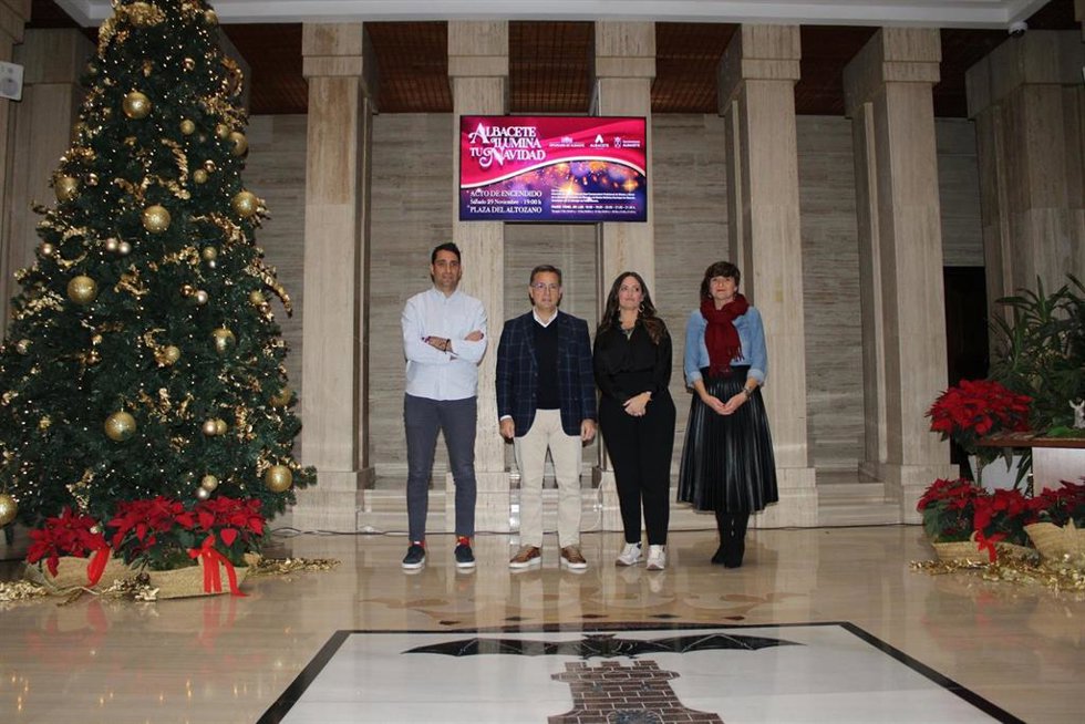 Presentación de la iluminación navideña de Albacete.