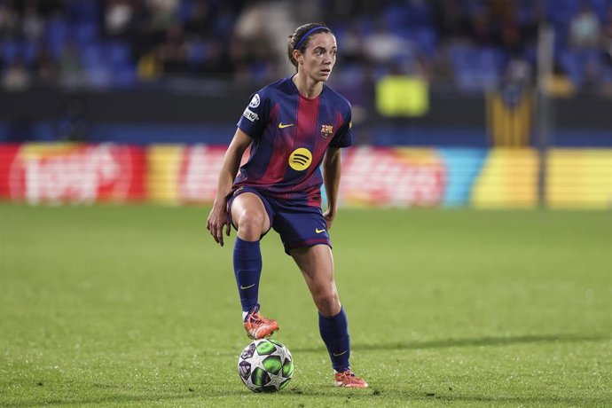 Aitana Bonmati del Barça Femení en un partido de Liga de Campeones femenina
