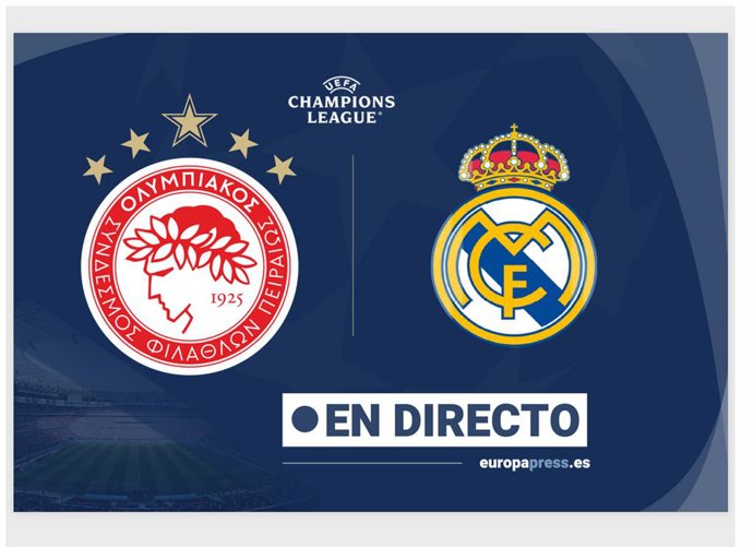 Onces Iniciales probables: Olympiakos - Real Madrid: resumen y estadísticas del partido de la jornada 5 de Champions