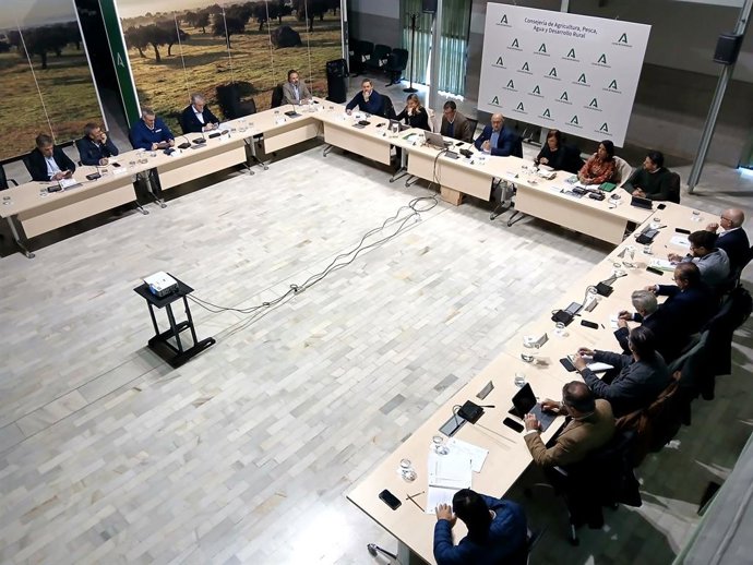 Reunión anual del Consejo Andaluz del Olivar en Sevilla.
