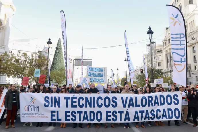 Manifestación de Técnicos del Ministerio de Hacienda