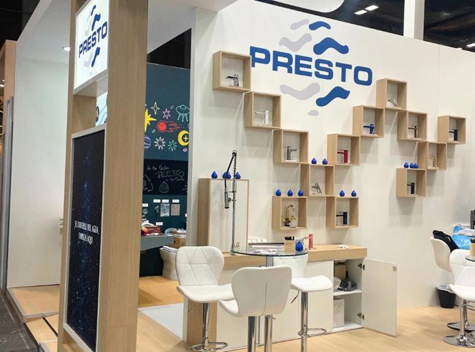 El estand de presto se articuló en diferentes escenarios.