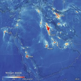 Sentinel-5 estrena imágenes de gases atmosféricos
