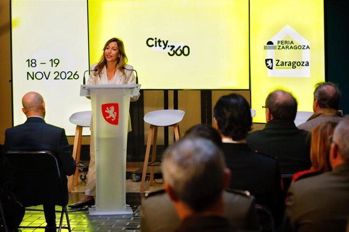 La alcaldesa de Zaragoza, Natalia Chueca, presenta City.360