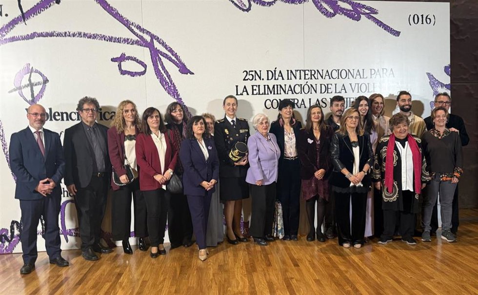 Acto institucional 'Día Internacional para la Eliminación de la Violencia contra las Mujeres', celebrado en el Auditorio CaixaForum.