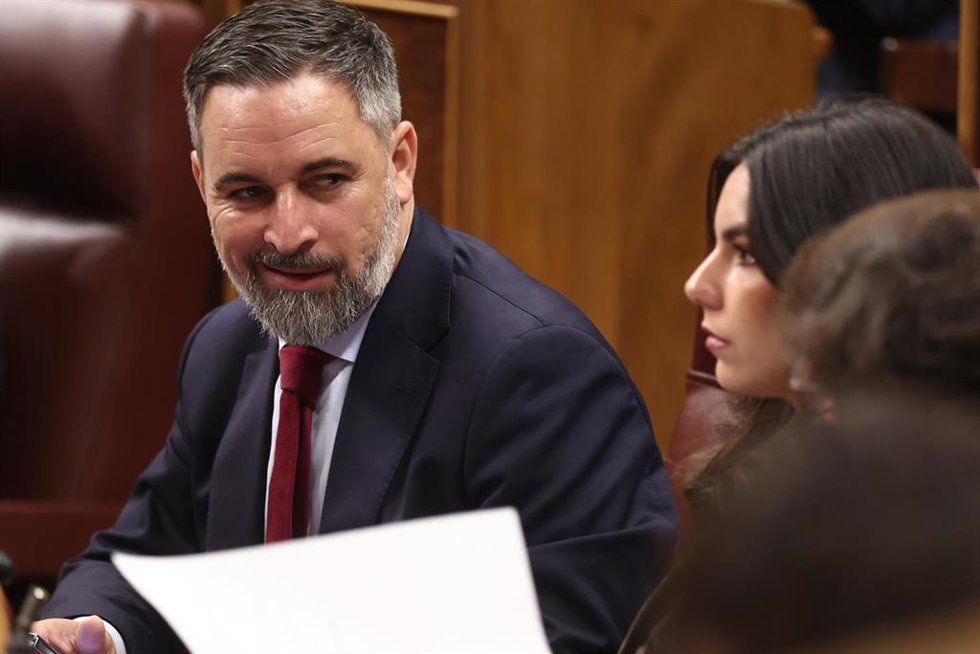 El presidente de Vox, Santiago Abascal