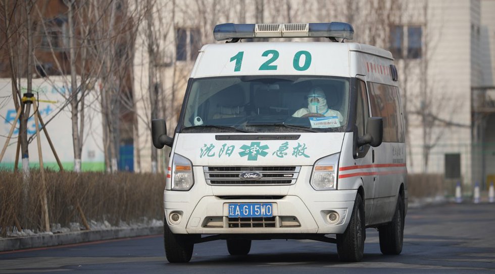 Una ambulancia en China (archivo)