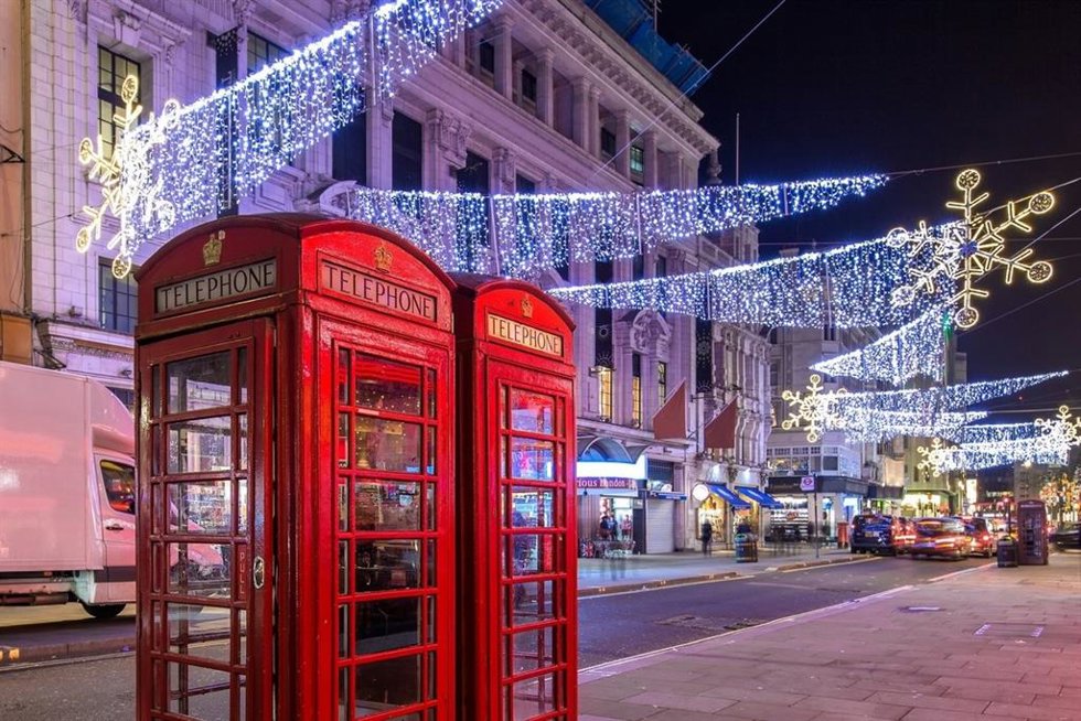 Archivo - Imagen de Londres en Navidad.