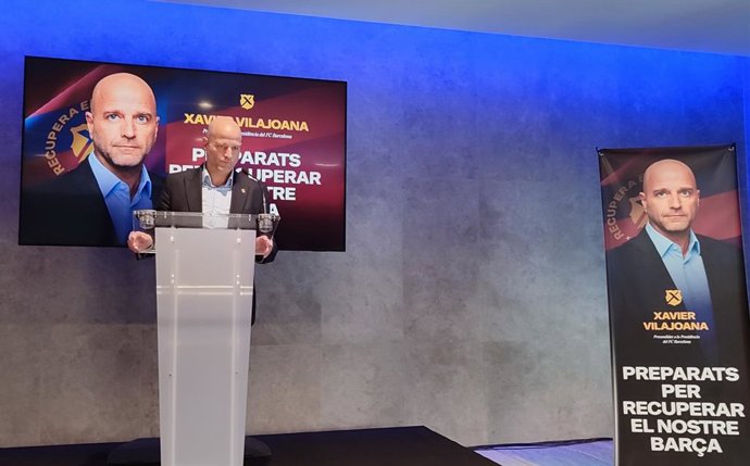 Presentación de la precandidatura de Xavier Vilajoana a la presidencia del FC Barcelona