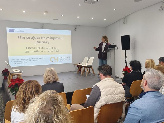 La directora de proyecto de SGS Tecnos presenta las herramientas diseñadas con la iniciativa Circular4Hospitality.
