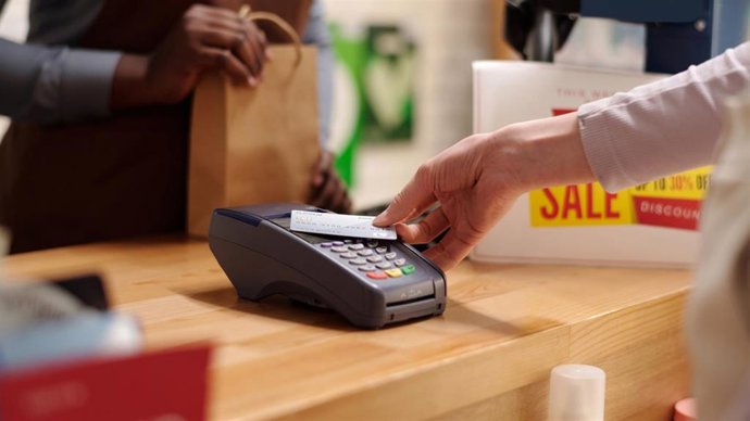 Pago con tarjeta de crédito.