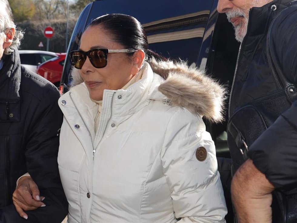 Isabel Pantoja, a su llegada a los juzgados de Pozuelo de Alarcón este jueves