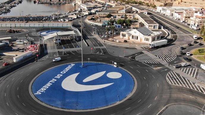 Nuevo acceso al Puerto de Almería por la N-340a, en la zona de Pescadería.