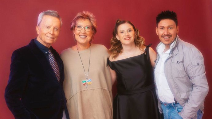 José Ortega Cano, Ana Adame, Ana Martín y Manu Sánchez.