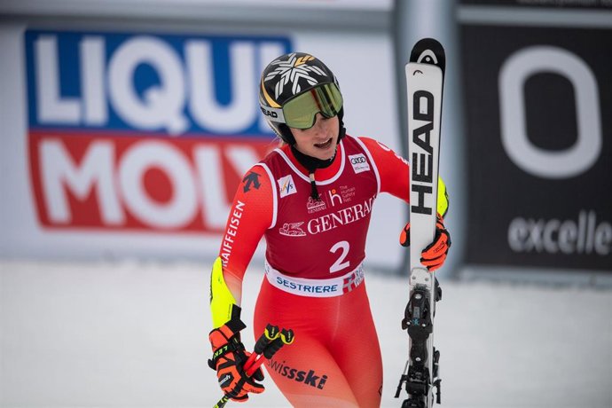 Archivo - La esquiadora suiza Lara Gut-Behrami