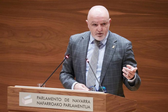 El portavoz de UPN en el Parlamento de Navarra, Javier Esparza.