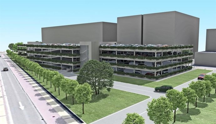 Archivo - Infografía del aparcamiento de La Carmencita