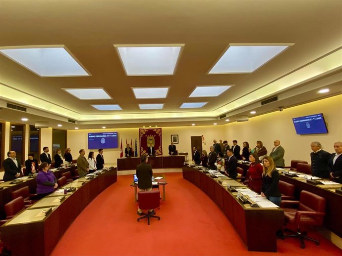 Pleno en el Ayuntamiento de Albacete.