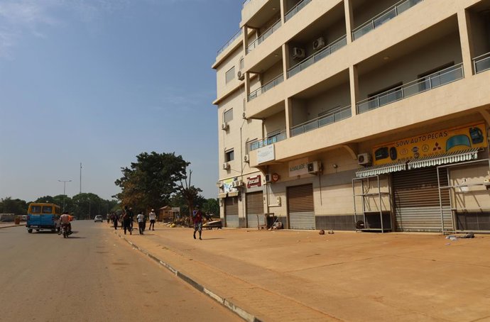 BISSAU, Nov. 26, 2025  -- Photo taken on Nov. 26, 2025 shows a city view in Bissau, Guinea-Bissau. Guinea-Bissau's armed forces announced on Wednesday via the national television that they had assumed full powers of the country and imposed several emergen