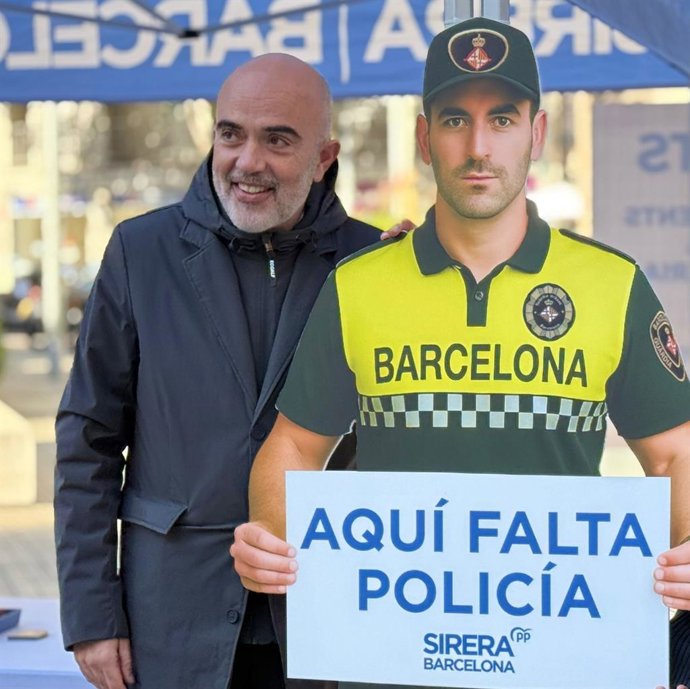 El president del PP a l'Ajuntament de Barcelona, Daniel Sirera