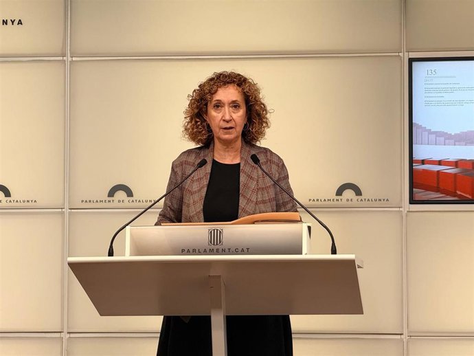 La portavoz de ERC en el Parlament, Ester Capella, en una imagen de archivo.