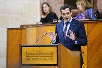 Moreno afea al PSOE-A su "papelón" en el debate: En el último el caso Cerdán y hoy "a prisión Ábalos y Koldo"