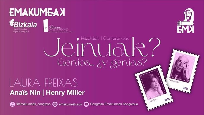 Cartel del ciclo 'Genios... ¿Y genias?'