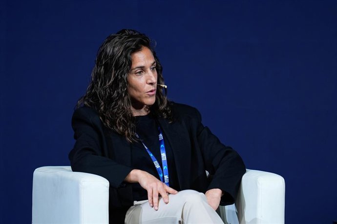 La futbolista española Vero Boquete durante el Congreso ELEVA