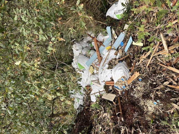 Vertido en el yacimiento de Pena Furada.