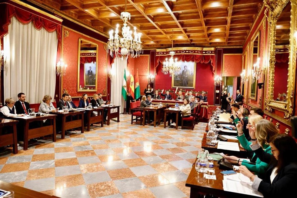 Archivo - Pleno del Ayuntamiento de Granada. (Foto de archivo).