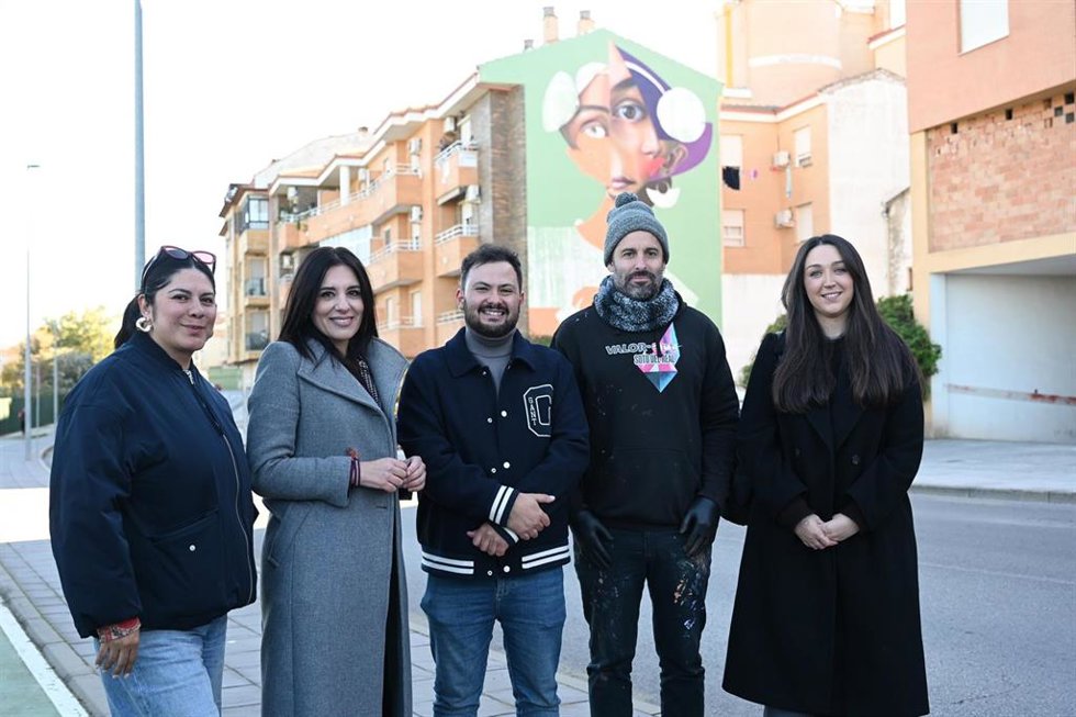 Visita al mural de Belin.