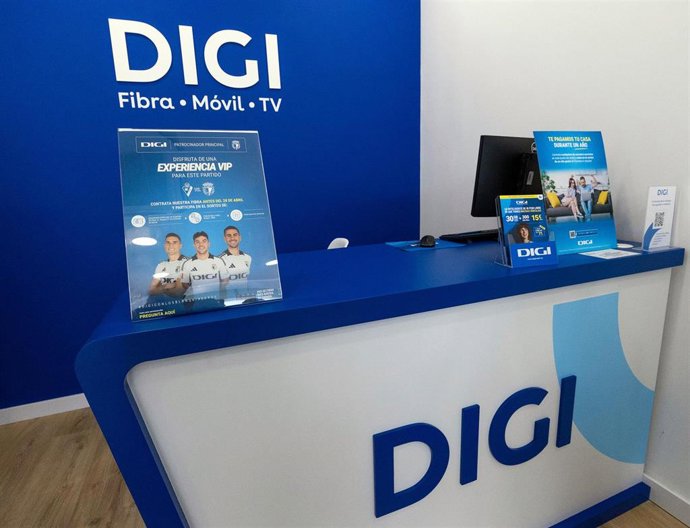 Archivo - Nueva tienda DIGI, a 3 de abril de 2025, en Burgos, Castilla y León (España). 