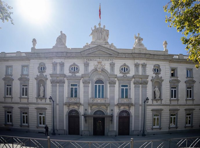 Archivo - Fachada de la sede del Tribunal Supremo, a 26 de septiembre de 2025, en Madrid (España).