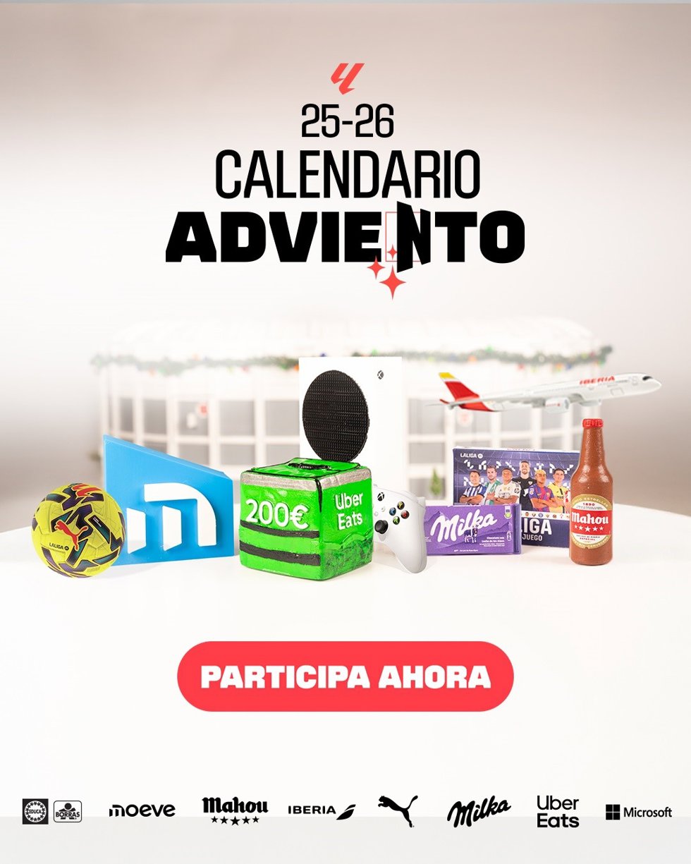 Claendario de Adviento de LaLiga.