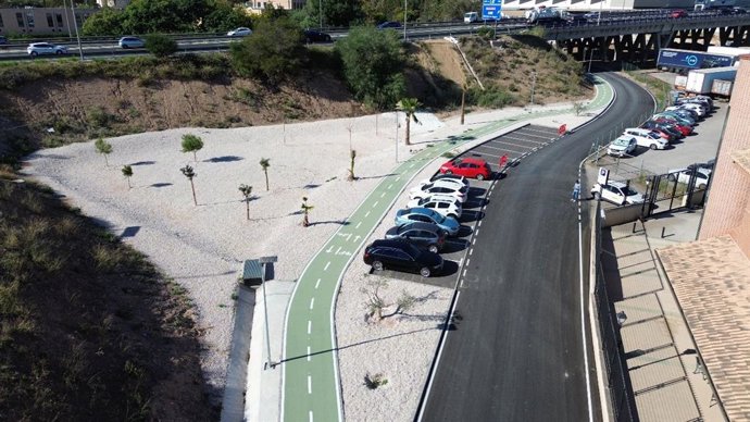 Vista del itinerario ciclista de conexión con la Universidad de Murcia