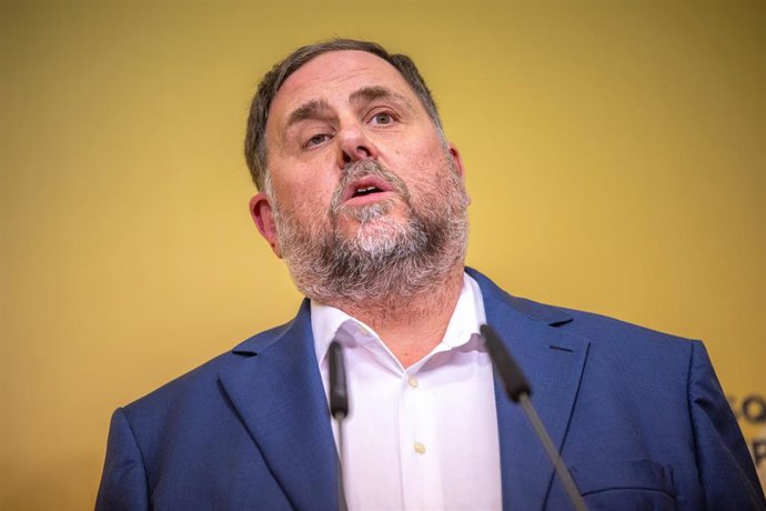 Archivo - El presidente de ERC, Oriol Junqueras.