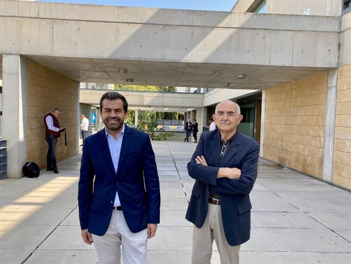 Archivo - Los diputados regionales de Vox Alberto Garre y Rubén Martínez Alpañez