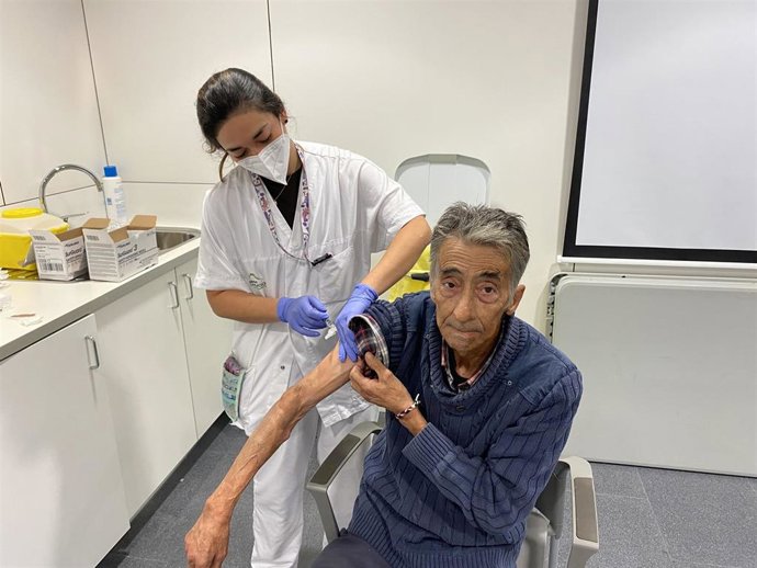 Vacunación en Olot (Girona).