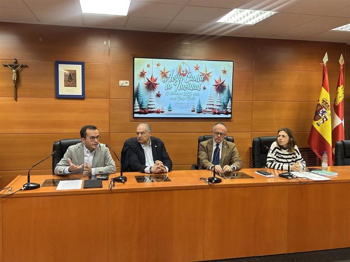 Presentación del concierto solidario 'Avila canta la Navidad'.