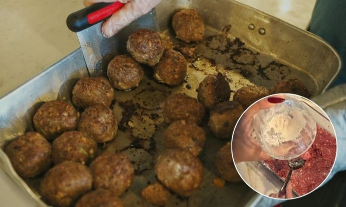 O truque da vovó para fazer almôndegas perfeitas sem tocar na carne: "super fácil para não ficar gorduroso".