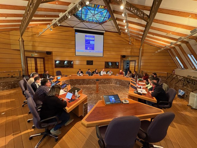 Representantes del sector del taxi comparecen ante las Juntas Generales de Bizkaia.