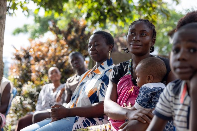 Grupo do UNICEF em Camarões.