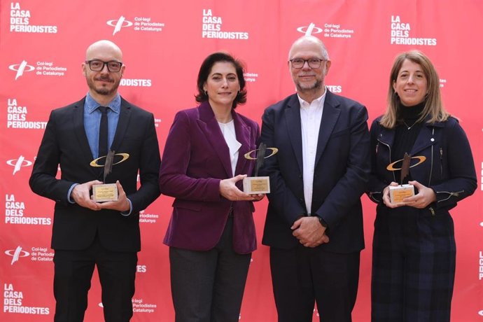 Los galardonados en los Premis Comunicació Corporativa 2025.