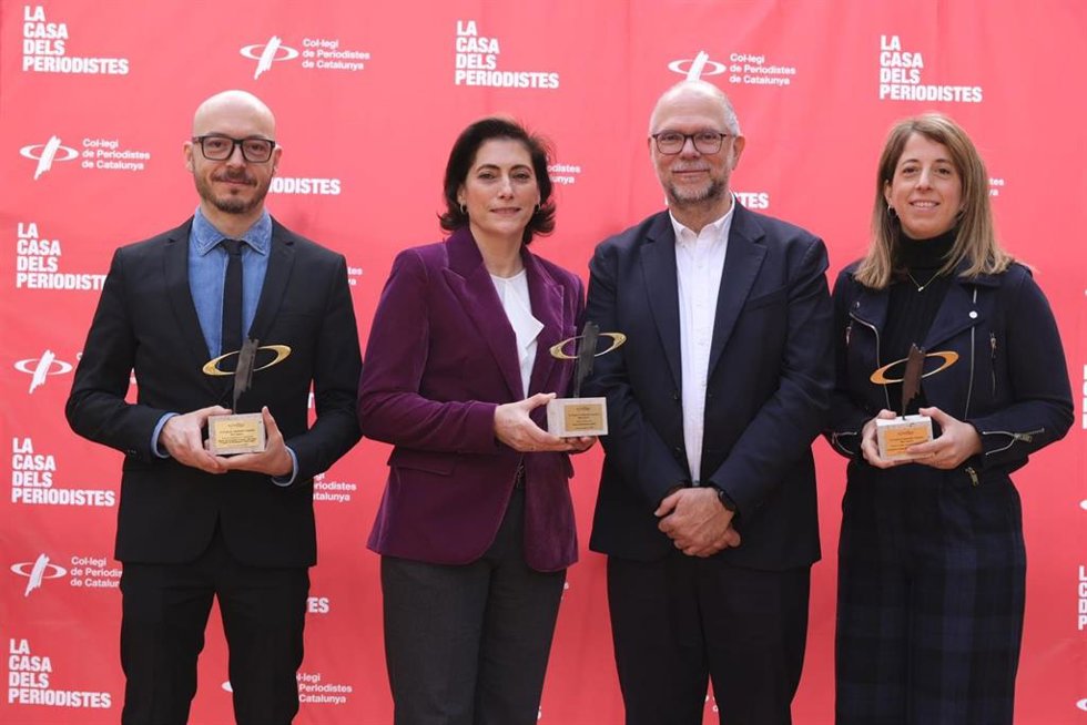 Los galardonados en los Premis Comunicació Corporativa 2025.