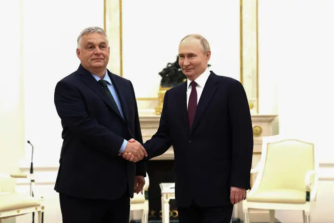 Vladimir Putin y Viktor Orbán