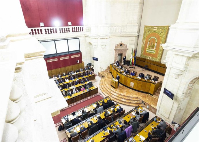 Archivo - Pleno del Parlamento de Andalucía