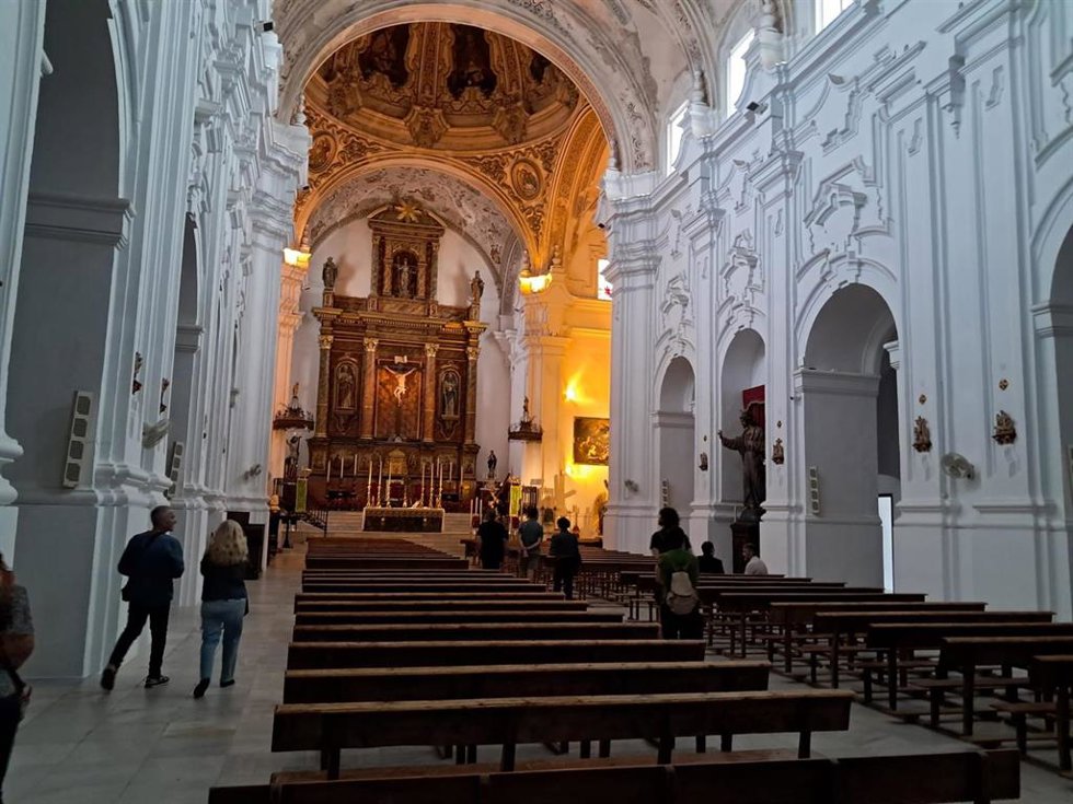 Interior de la Iglesia de Santa Marina de Aguas Santas, en Fernán Núñez.